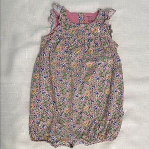 Ralph Lauren Pink Floral Baby Romper